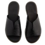 Σανδάλι V - Croco Black