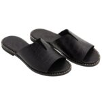 Σανδάλι V - Croco Black - Image 4