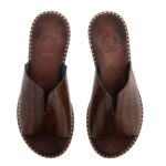 Σανδάλι V - Croco Brown