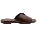 Σανδάλι V - Croco Brown - Image 3