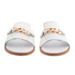 Σανδάλι Imvros - Croco White & White - Image 2