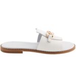 Σανδάλι Imvros - Croco White & White - Image 4