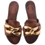 Σανδάλι Chain Double - Brown